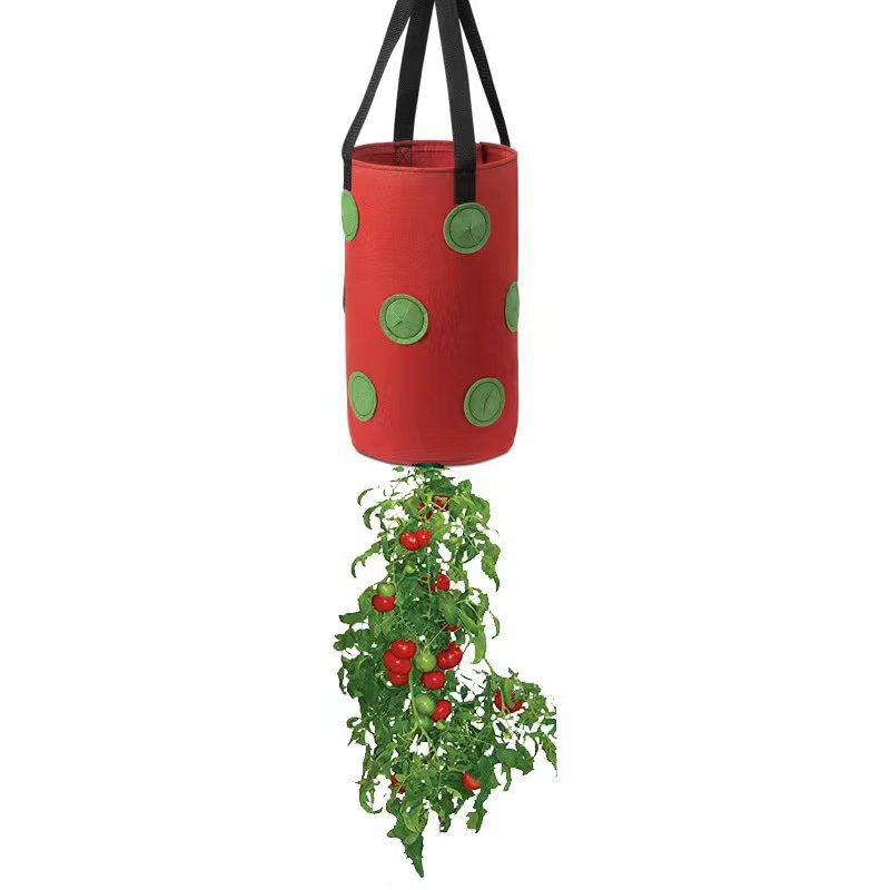 

Multi-Function 13 Holes Felt Hanging Tomato Grow Bag Planter Strawberry Vegetable Flower Plant Grow Bags Garden Plant Pot красный