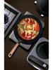 High-Purity Deep Nitrided Wrought Iron Wok, Traditional Non-stick, Old-fashioned Coating-free Iron Pot for Home Use.
