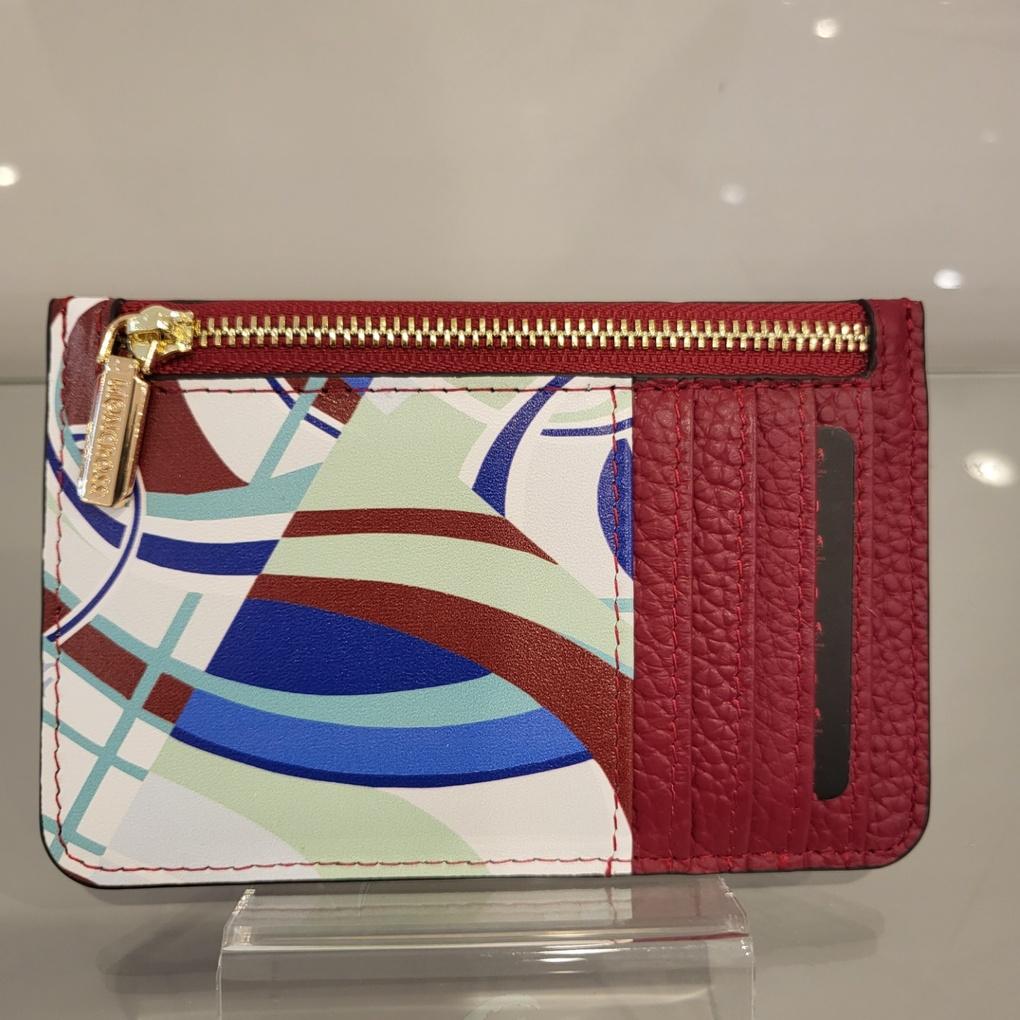 Moncross RE39161 Cowhide Printed Card Wallet Coin Purse NC Gyeongsan Branch