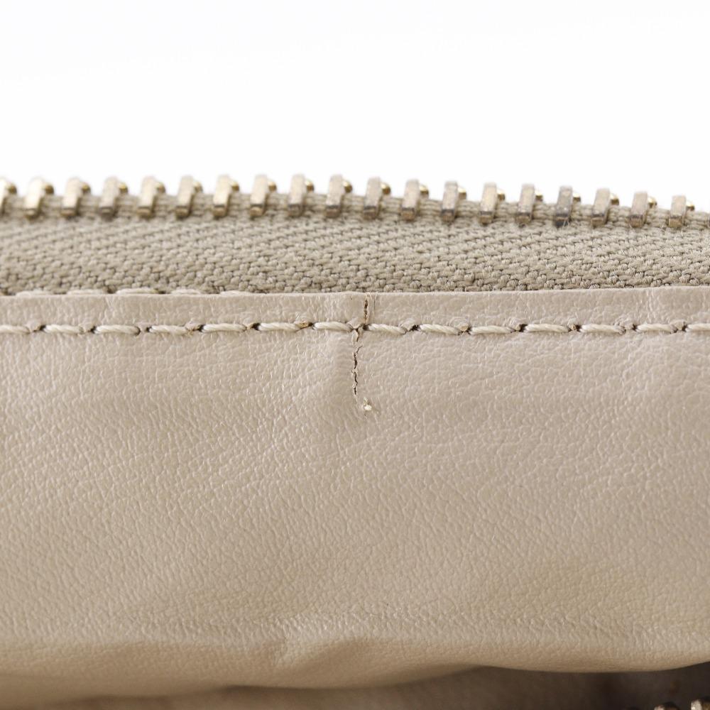 Fendi Zucca Handbag Beige Canvas Women Used