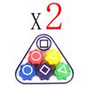New Folk Game Sets Dice Party Game Props Square Circle Triangle Family Stone Catching Game Props Gonggi Jack Set For Kid