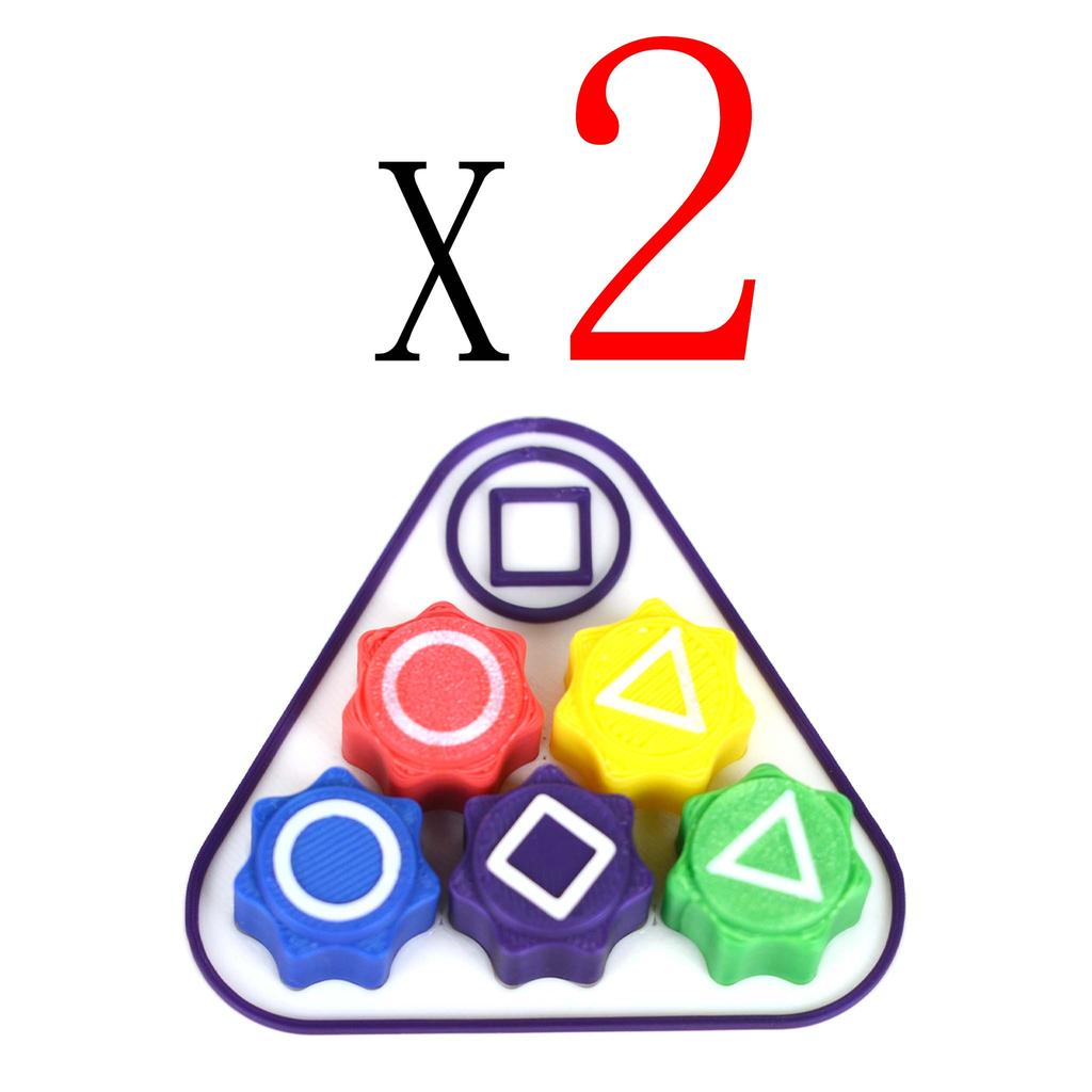 New Folk Game Sets Dice Party Game Props Square Circle Triangle Family Stone Catching Game Props Gonggi Jack Set For Kid
