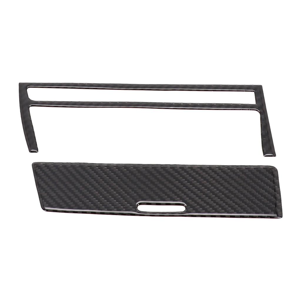 Car Central Strip Car Central Decor For Left Driving For BMW Old 3 Series E46 1998-2005 2Pcs Non-destructive Black