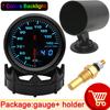 HD 52mm Water Temp Gauge High Speed Stepper Motor 7 Colors LED Dual Display Racing Auto Water Temperature Meter 40-140 Celsius