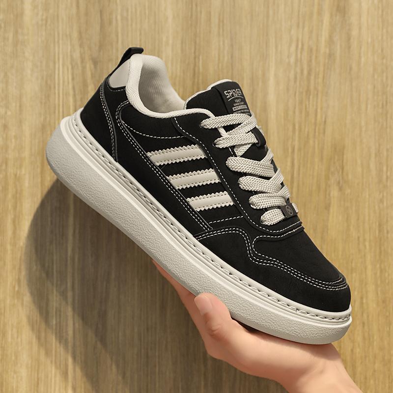 New Men's Classic Fashion Low Top Thick Sole Skateboarding Shoes Comfortable Soft Sole Basketball  Sneakers