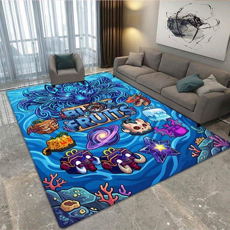 Spiel B-blox Früchte bedruckter Teppich Rutschfester Teppich Außen Teppiche Läufer Wohnzimmer Schlafzimmer Dekor Teppich für Schlafzimmer Geburtstagsgeschenk