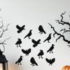 Spooky Black Cat Decals Fun Halloween Wall Stickers for Haunted House Party Decorations and Office Events