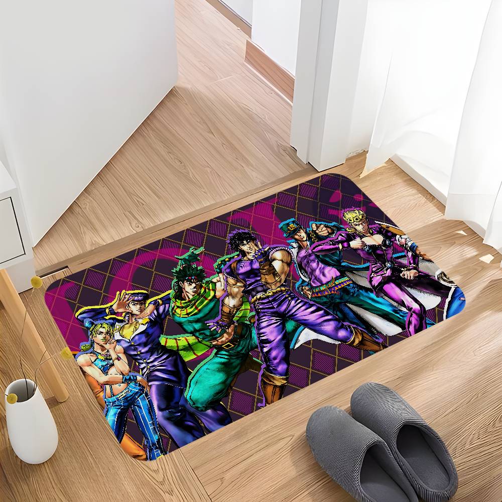 J-JoJo's Bizarre Adventure Teppich Nordischer Stil Haus Fußmatte Badezimmer-Toilettenmatten Schlafzimmer Hotel Dekor Matte