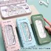 7/8PCS Straight Ruler Ruler Compasses Set Set Square Stationery Ruler Set  Office School