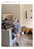 Women's Grey Cable Knit Polo Turtleneck Sweater, New Autumn/Winter 2025, Long Sleeve Short Base Layer Top.