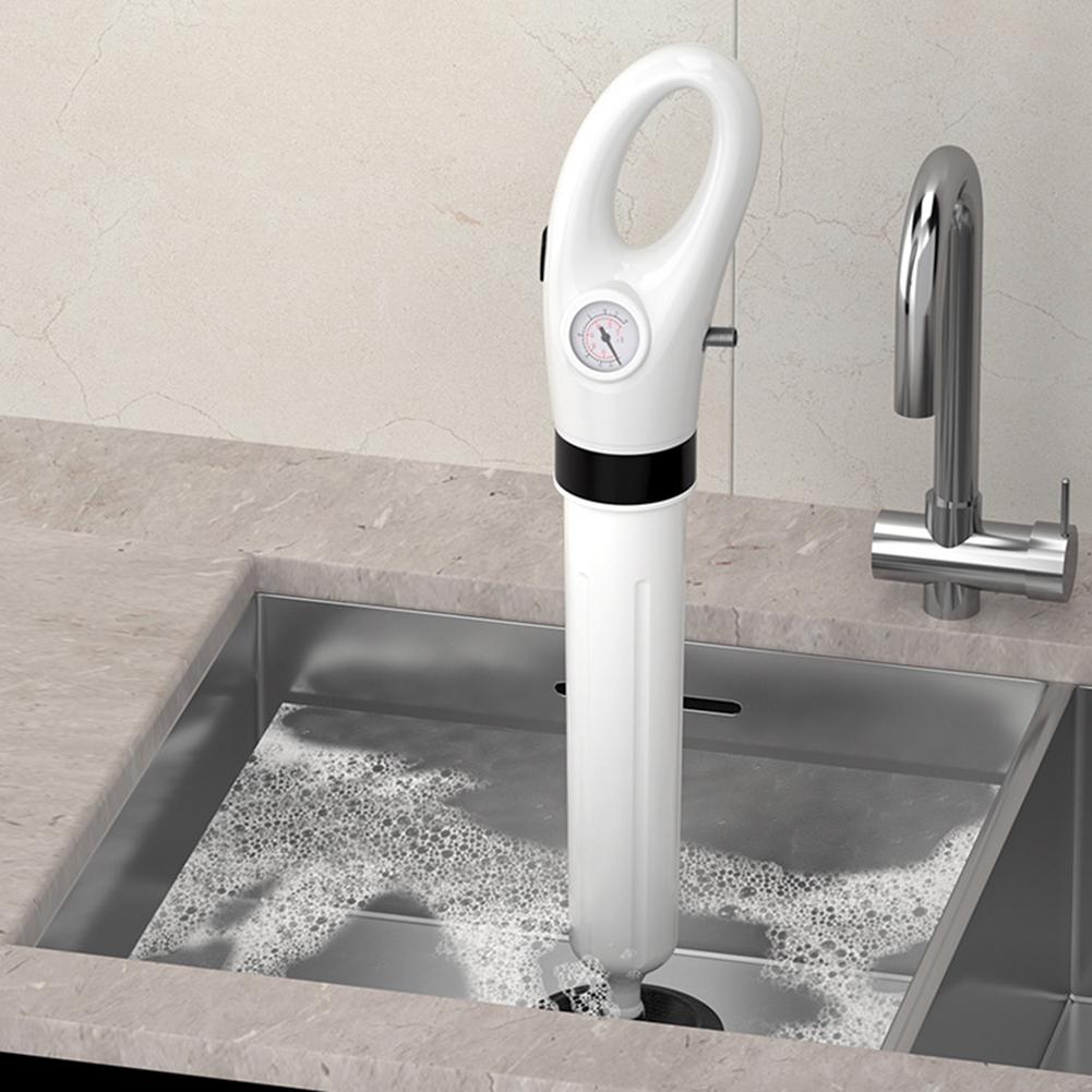 Air Power Drain Blaster Tools Universal Water Pipe Dredger High-pressure Reusable Equipment for Bathroom Shower Bathtub