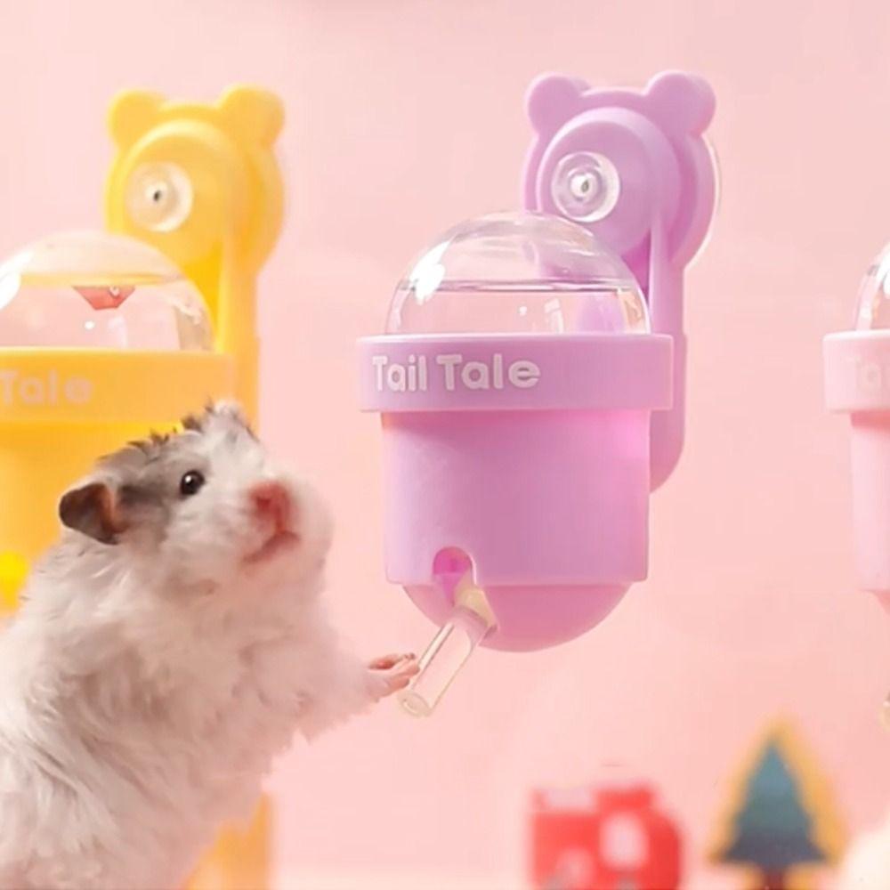 Vakuumadsorpsjon Hamster Vann Drikkeflaske Vegghengt Kjæledyr Vanndispenser Lite Kjæledyr