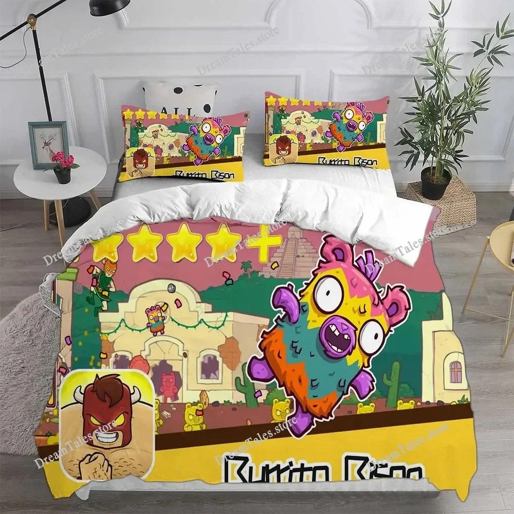 Game Burrito Bison Bedding Sets Quilt Bed Cover Comforter Duvet Cover Pillow Case Sets Kids Adult Bedroom Decoration Luxury Gift