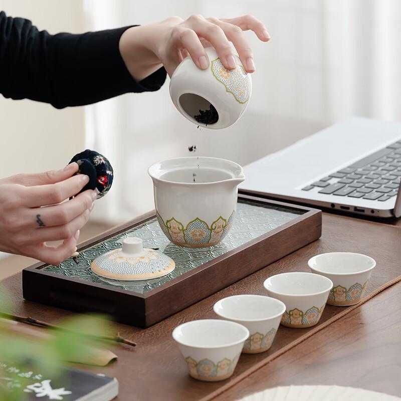 Yipan Blue Kung Fu Tea Set