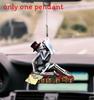 2d Acrylic Heart Couple Skull Car Pendant For Halloween And Decoration Christmas