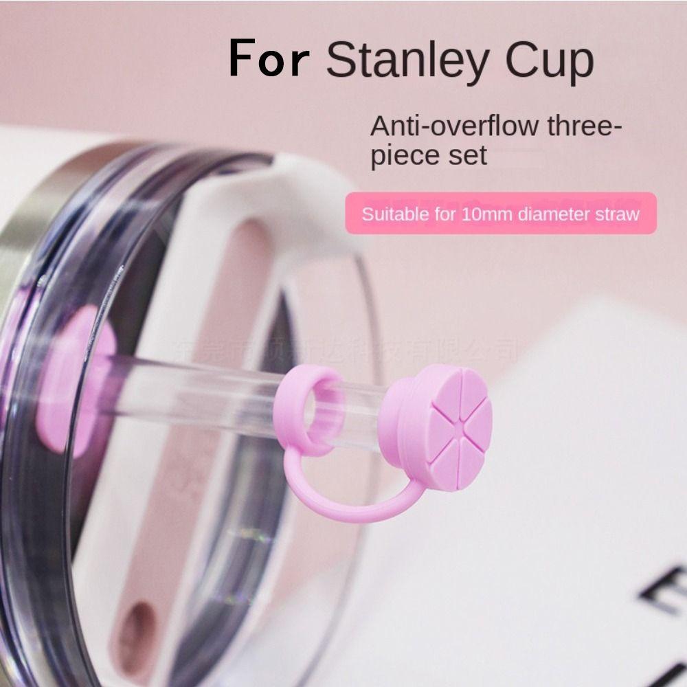 3Pcs/Set Dustproof Straw Cover Cap for Stanley Cup 20/30oz/40oz for Stanley Cup Accessories