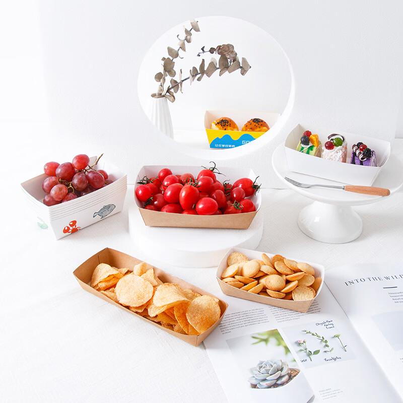 Disposable Kraft Paper Food Boat Box