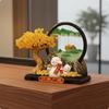 Prosperity Tree Figurine Decor Wealth and Resin Fortunate Cat Decoration Good Luck Moneys