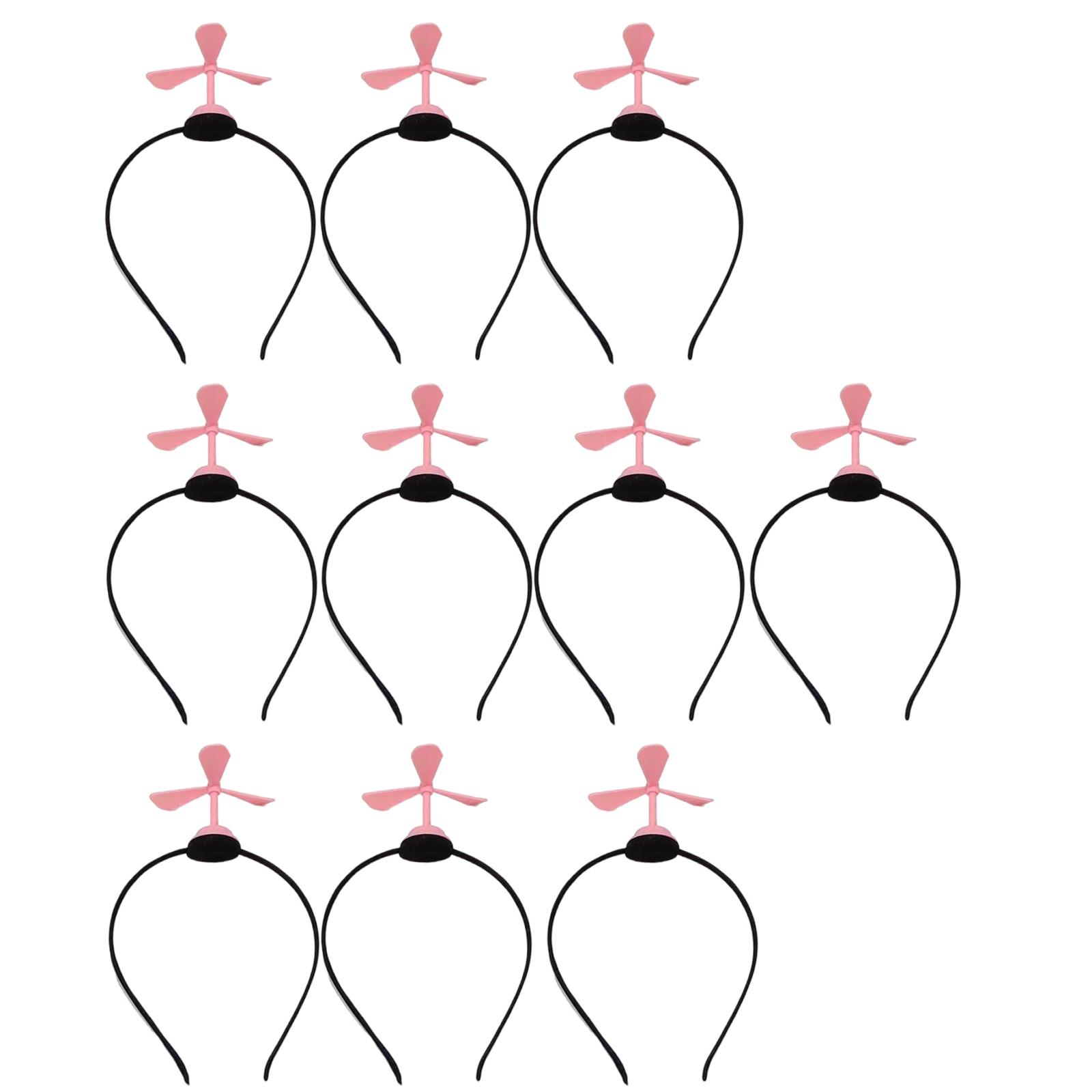

10Pcs/set Headbands Windmill Head Decoration Gentle On Skin Anti Slip Hair Hoop For Fitness Outdoor Activities