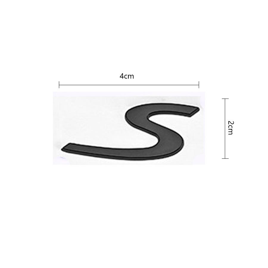 

3D Energy Letters 4 S ABS Letter Rear Tail trunk Decals Emblem Badge Sticker For 911 992 991 996 997 Macan Taycan S(2*4cm) серый