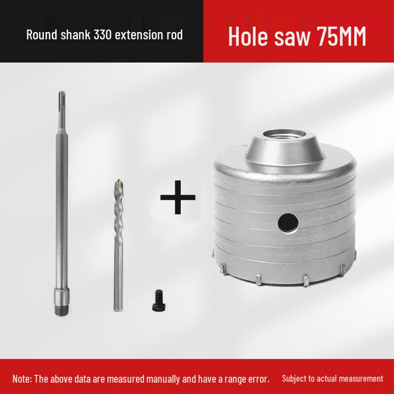 Electric Impact Drill Bit for Cement and Brick Walls - Dry Drilling Opener for Air Conditioner and Water Pipe Installations