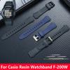 For Casio Resin Watchband F-200W F-200W-1A Waterproof Rubber Watch Strap Retro Electronic Watch AW-80 AW80 Watch Accessories