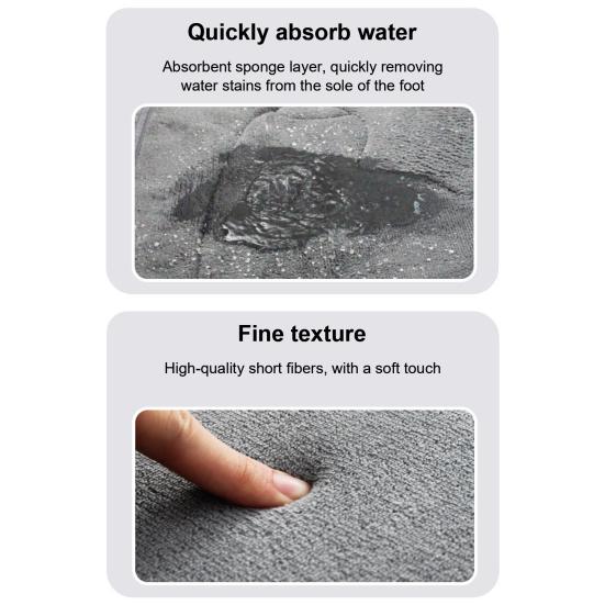 4Pcs/Set Sponge Bathroom Mat Water-Absorbent Bath Rug Non-Slip Machine Washable Floor Mat for Tub Shower Toilet