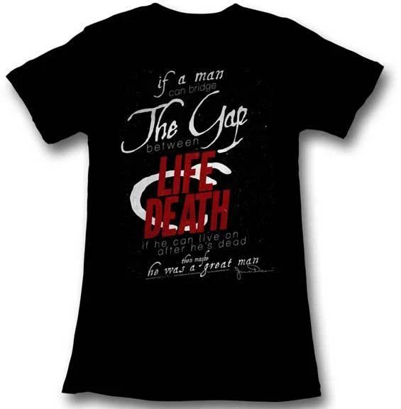 James Dean 1950 s Bridge The Gap Between Life And Death Womans Fitted T Shirt S
