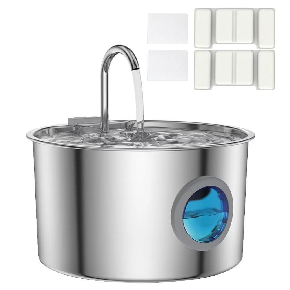 3.2L Pet Filtered Water Fountain Large Capacity Pet Water Fountain Filter  For Cat Dog