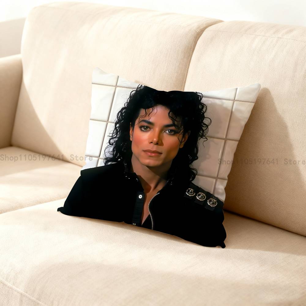 M-Michael Singer J-Jacksons Anime Celebrity Merchandise All-Match Printed Pillow Case Sofa Car Office Room Decoration Protector
