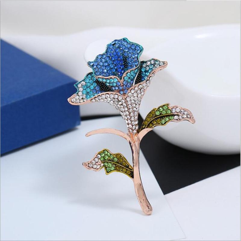 

Classic Men Fashion Bird Colorful Brooches Pins синій