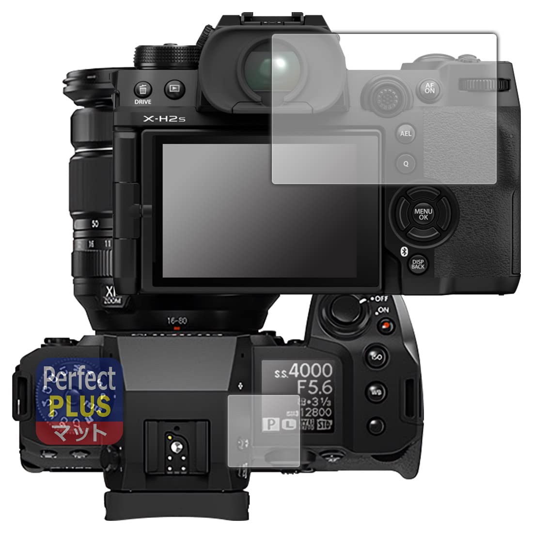 

PDA Kobo PerfectShield Plus Screen Protector for FUJIFILM Made in Japan X-H2/X-H2S [Main/Sub], Anti-Reflection, Anti-Fingerprint,