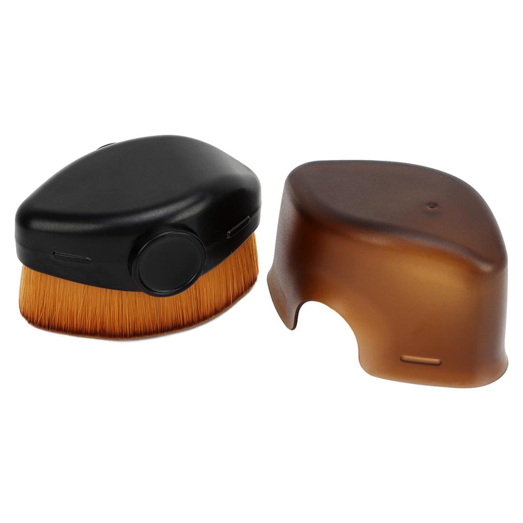 Nail Dust Brush Portable Soft Dust Powder Removing Cleaning Brush for Makeup Manicure Black