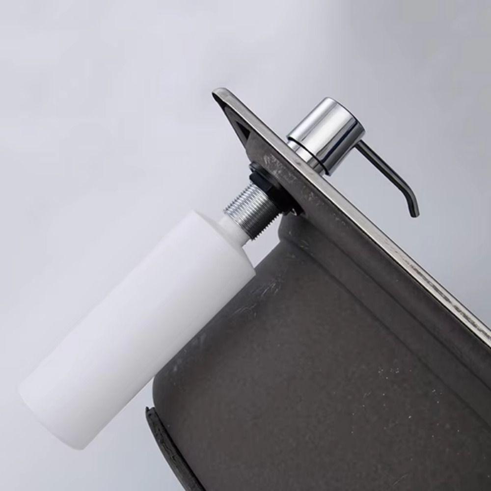 Brushed Nickel Built-in Soap Dispenser Hand Press Head Hand Press Dispenser Kitchen Use