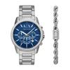 Armani Exchange AX7176SET Silver Watch AX Men's