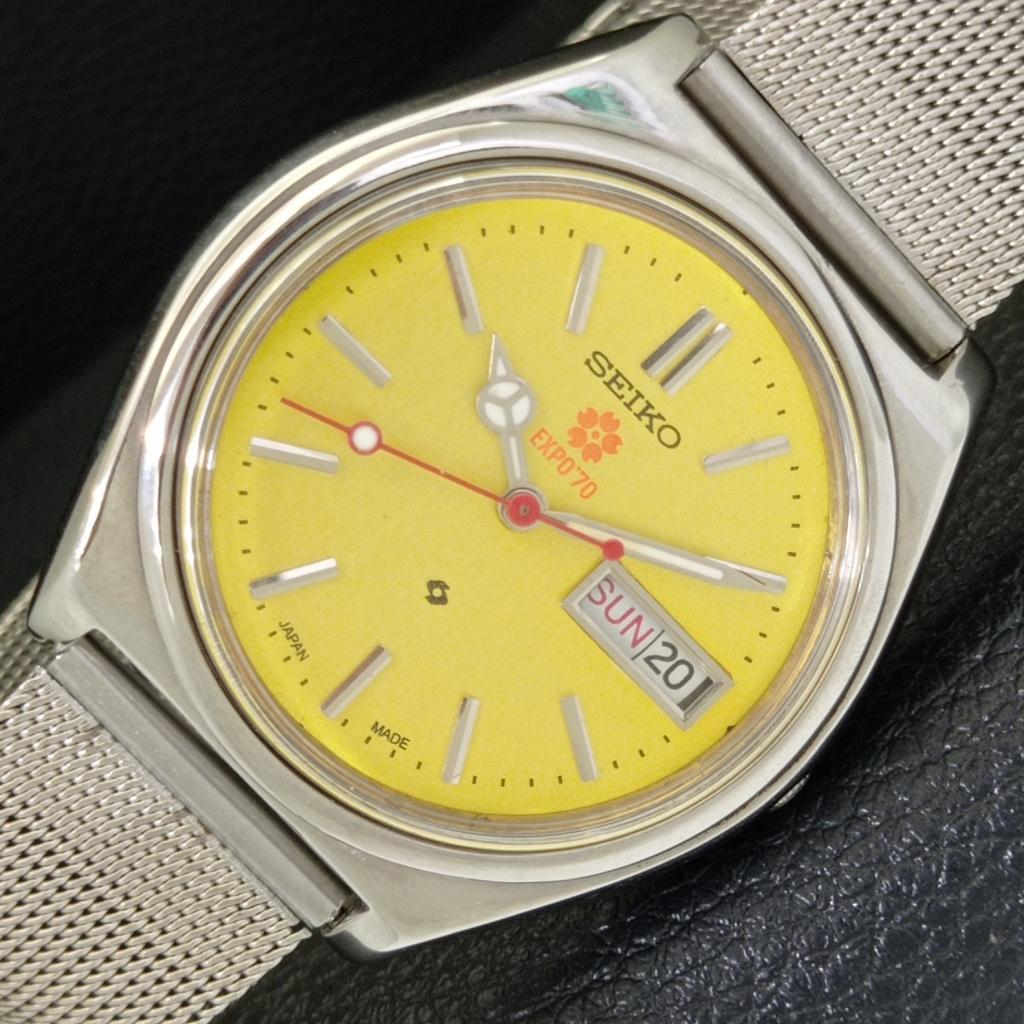 

SEIKO EXPO 70 АВТОМАТИЧЕСКИЕ ВИНТАЖНЫЕ ЯПОНСКИЕ ЧАСЫ 6309A МУЖСКИЕ ЖЕЛТЫЙ ЦИФЕРБЛАТ a700505-5 R203-a700505