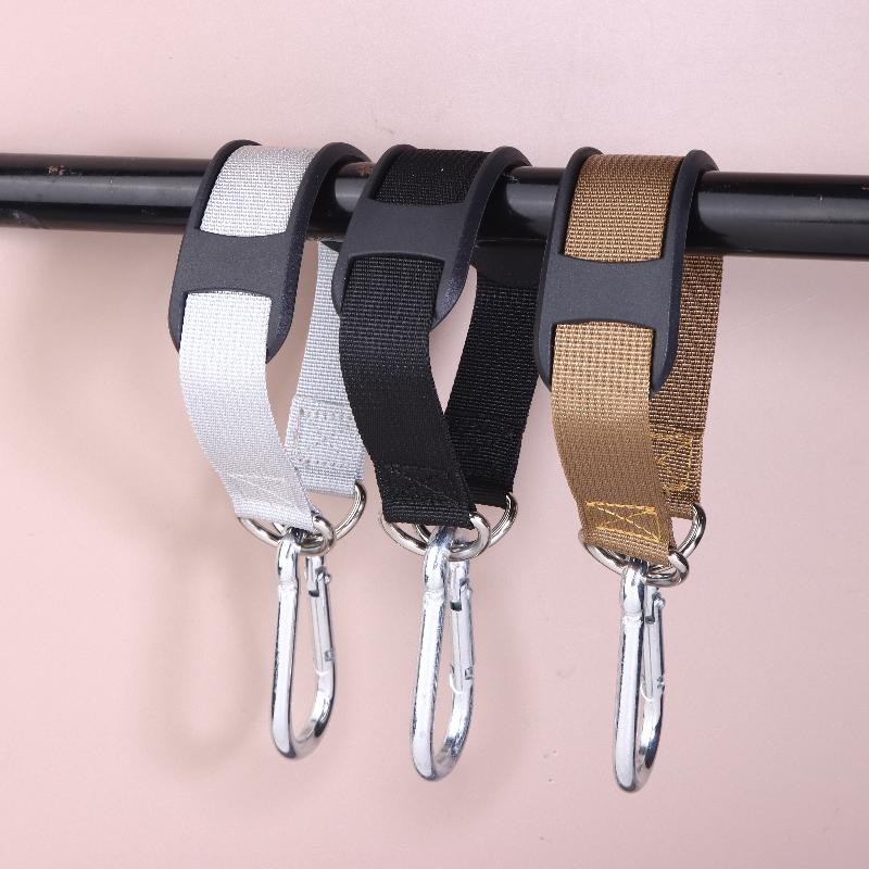 2Pcs Nylon Sling With Metal Hook Versatile Gym Accessory For Gym Equipment Durable Fitness Equipment Metal Hook Strap