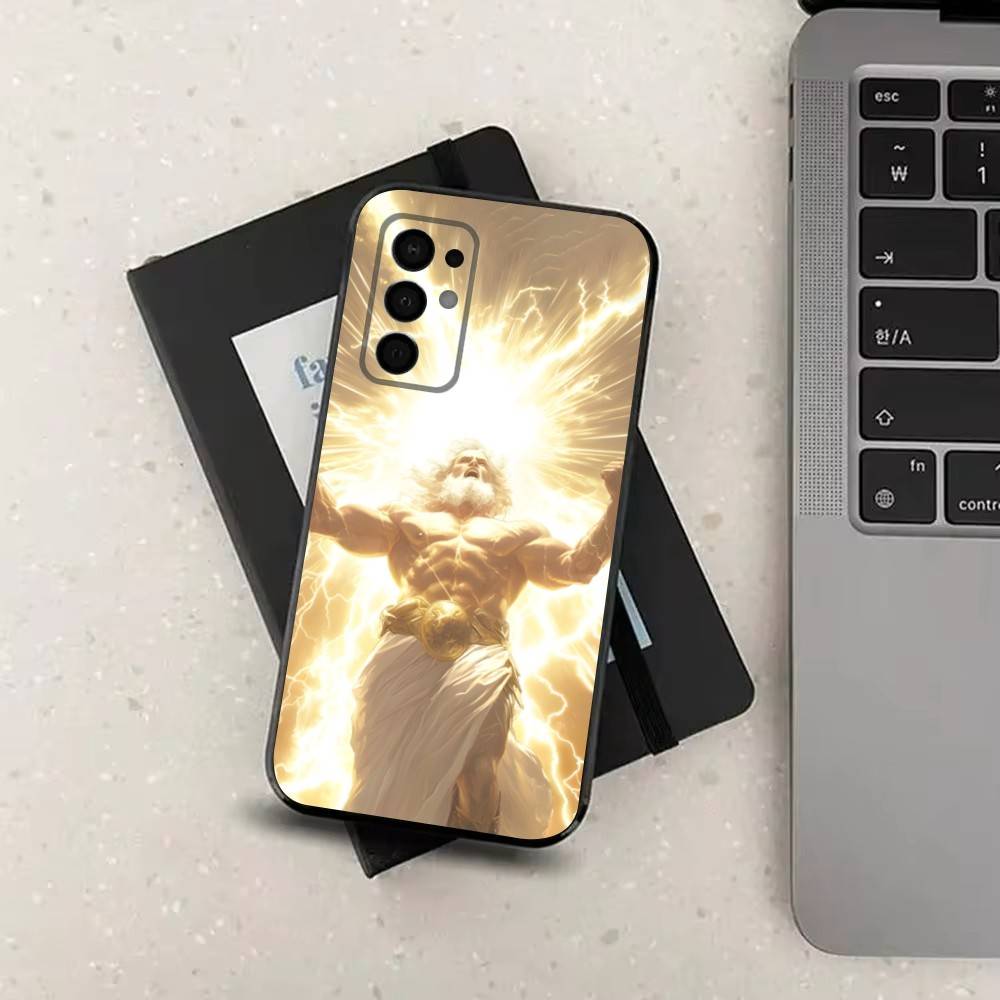 Greek Mythology Zeus Phone Case For Samsung Galaxy A91,A80,A73,A72 ,A71,A53A52,A32 ,A31A22,A21s,A20,Black Cover