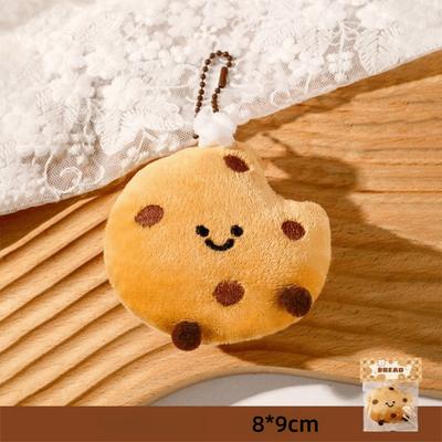 Cute Plush Pendants Cartoon Little Bread Dolls Bags Pendants Key Chain Girl Backpack Accessories