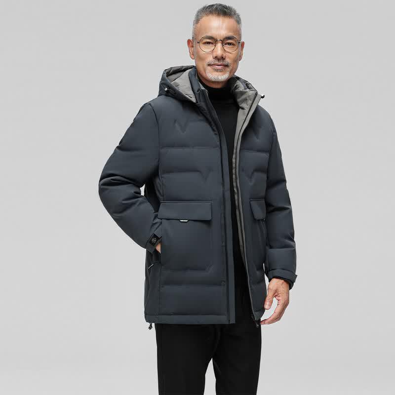 Men's Warm Hooded Down Jacket