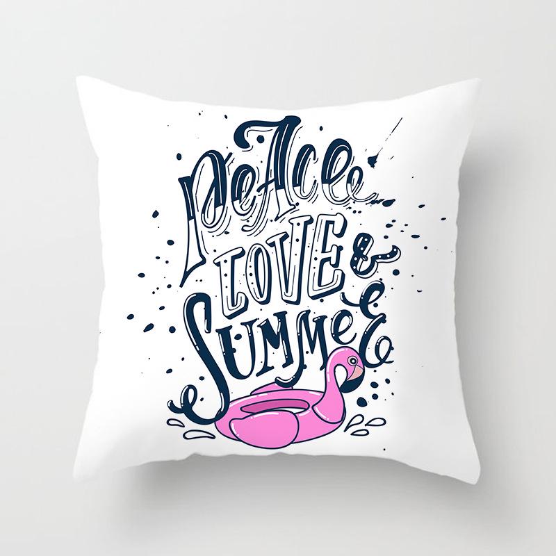 Blue Print Nordic Style Cushion Car Sofa Cushion Pillow Lumbar Cushion Cover Home Furnishings