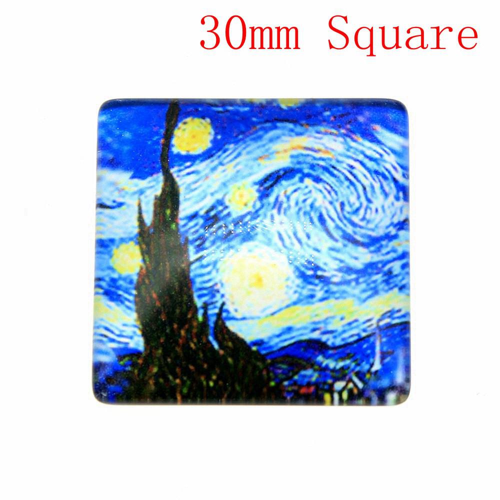 Flat Back Glass Cabochon Accessories Parts Male Jewelry Bulk Personalized Materials