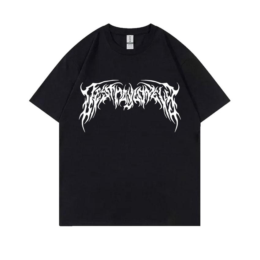 Rapper Destroy Lonely Alyx Baskılı Tişört Unisex Oversize Pamuklu Kısa Kollu Tişörtler Unisex Hip Hop Rap Tarzı Tişört Unisex Sokak Tişörtü