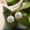 Large Pearl Earrings Woman - Simple and Elegant High-End Pearl Ear Hook - Elegant and Luxurious Retro Earrings