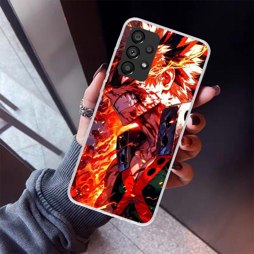 Bakugou Katsuki MHA My Hero Phone Case For Samsung Galaxy A17 A57 A37 A16 A26 A36 A56 A15 A25 A35 A55 A14 A13 A54 A53 A34 A24 A3