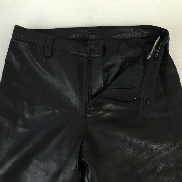 COMME CA DU MODE Женские брюки из овчины M Шаговый шов 69 см Черный стиль райдеров