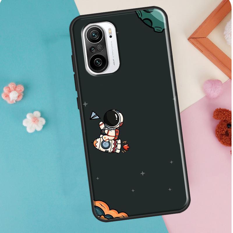 Raumästhetische Spaceman Astronaut Hülle für Xiaomi Mi 11T 12 Pro 12X Mi 11 Lite Ultra Cover für POCO X3 Pro X4 GT M3 M4 F3