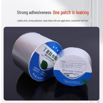 Waterproof Aluminum Foil Butyl Tape for Leak Repair - Ideal for Pipes and Roofs