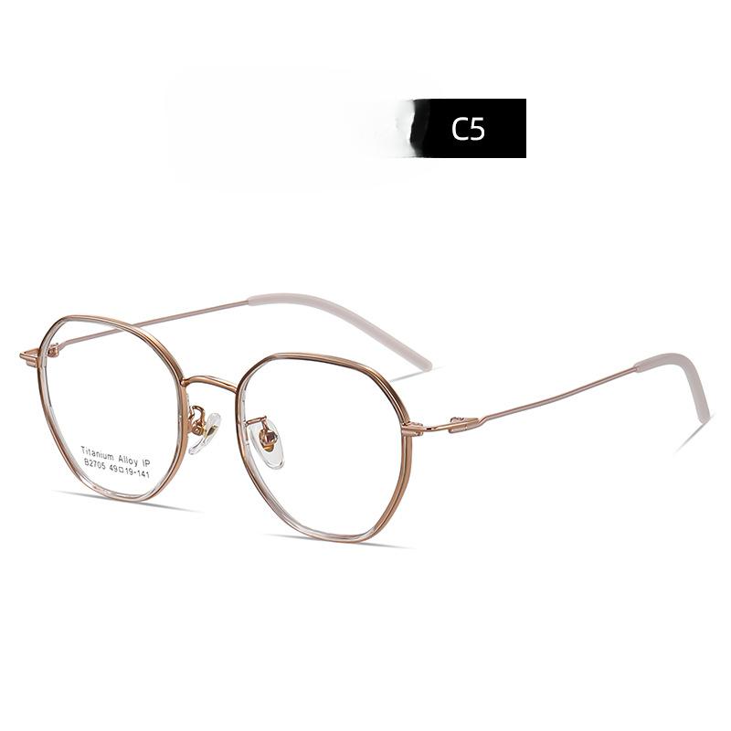 Новые титановые очки в круглой оправе TR90 с корейскими индивидуальными оптическими — фото 7
