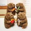 18/25/35cm Foodie Serie Murmeltier Plüschtier Weiche Tierpuppe Stofftierpuppe Lebensecht Murmeltier Geburtstagsgeschenk Heimdekoration
